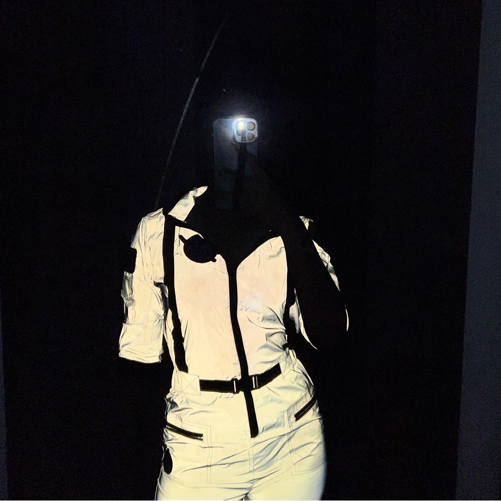 REFLECTIVE SPACE SUIT COSTUME / FESTIVAL / RAVE WEAR - SZ SMALL